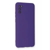 Newface Samsung Galaxy A03S Kılıf Nano içi Kadife Silikon - Mor