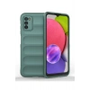 Newface Samsung Galaxy A03S Kılıf Optimum Silikon - Koyu Yeşil