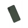Newface Samsung Galaxy A04 Kılıf Nano içi Kadife Silikon - Koyu Yeşil
