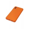 Newface Samsung Galaxy A04 Kılıf Nano içi Kadife Silikon - Turuncu