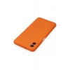 Newface Samsung Galaxy A04 Kılıf Nano içi Kadife Silikon - Turuncu