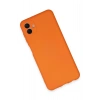 Newface Samsung Galaxy A04E Kılıf Nano içi Kadife Silikon - Turuncu