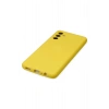 Newface Samsung Galaxy A04S Kılıf Nano içi Kadife Silikon - Sarı