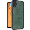 Newface Samsung Galaxy A05 Kılıf Aras Deri Kapak - Koyu Yeşil