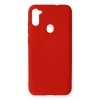 Newface Samsung Galaxy A11 Kılıf Nano içi Kadife Silikon - Kırmızı