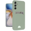 Newface Samsung Galaxy A16 5G Kılıf Kelvin Kartvizitli Silikon - Su Yeşili
