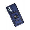 Newface Samsung Galaxy A23 4G Kılıf Pars Lens Yüzüklü Silikon - Lacivert