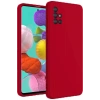 Newface Samsung Galaxy A31 Kılıf Nano içi Kadife Silikon - Kırmızı