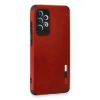 Newface Samsung Galaxy A33 5G Kılıf Loop Deri Silikon - Kırmızı
