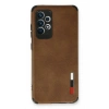 Newface Samsung Galaxy A53 5G Kılıf Loop Deri Silikon - Kahverengi
