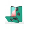 Newface Samsung Galaxy A72 Kılıf Elit Yüzüklü Kapak - Yeşil