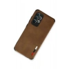 Newface Samsung Galaxy A72 Kılıf Loop Deri Silikon - Kahverengi
