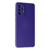 Newface Samsung Galaxy A72 Kılıf Nano içi Kadife Silikon - Mor