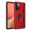 Newface Samsung Galaxy A72 Kılıf Sofya Yüzüklü Silikon Kapak - Kırmızı