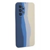 Newface Samsung Galaxy A73 5G Kılıf Ebruli Lansman Silikon - Lacivert-Krem
