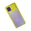 Newface Samsung Galaxy A81 / Note 10 Lite Kılıf Palm Buzlu Kamera Sürgülü Silikon - Sarı
