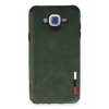 Newface Samsung Galaxy J7 Kılıf Loop Deri Silikon - Yeşil