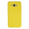 Newface Samsung Galaxy J7 Kılıf Nano içi Kadife Silikon - Sarı