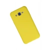 Newface Samsung Galaxy J7 Kılıf Nano içi Kadife Silikon - Sarı