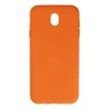 Newface Samsung Galaxy J7 Pro / J730 Kılıf Nano içi Kadife Silikon - Turuncu