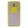 Newface Samsung Galaxy J7 Pro / J730 Kılıf Palm Buzlu Kamera Sürgülü Silikon - Sarı