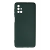 Newface Samsung Galaxy M51 Kılıf Nano içi Kadife Silikon - Koyu Yeşil