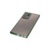 Newface Samsung Galaxy Note 20 Ultra Kılıf Razer Lensli Silikon - Yeşil