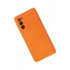 Newface Samsung Galaxy S20 FE Kılıf Nano içi Kadife Silikon - Turuncu