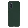 Newface Samsung Galaxy S20 Kılıf Nano içi Kadife Silikon - Koyu Yeşil