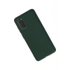 Newface Samsung Galaxy S20 Kılıf Nano içi Kadife Silikon - Koyu Yeşil