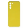 Newface Samsung Galaxy S21 FE Kılıf Nano içi Kadife Silikon - Sarı