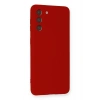 Newface Samsung Galaxy S21 Kılıf Nano içi Kadife Silikon - Kırmızı