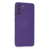 Newface Samsung Galaxy S21 Kılıf Nano içi Kadife Silikon - Mor
