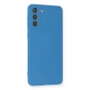Newface Samsung Galaxy S21 Plus Kılıf Nano içi Kadife Silikon - Mavi