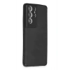 Newface Samsung Galaxy S21 Ultra Kılıf Loop Deri Silikon - Siyah