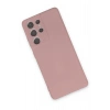 Newface Samsung Galaxy S21 Ultra Kılıf Nano içi Kadife Silikon - Pudra