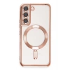 Newface Samsung Galaxy S22 Kılıf Kross Magneticsafe Kapak - Rose