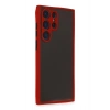 Newface Samsung Galaxy S22 Ultra Kılıf Montreal Silikon Kapak - Kırmızı
