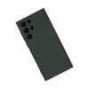Newface Samsung Galaxy S22 Ultra Kılıf Nano içi Kadife Silikon - Koyu Yeşil