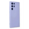 Newface Samsung Galaxy S22 Ultra Kılıf Nano içi Kadife Silikon - Lila