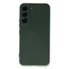 Newface Samsung Galaxy S23 Plus Kılıf Nano içi Kadife Silikon - Koyu Yeşil