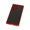 Newface Samsung Galaxy S23 Ultra Kılıf Montreal Silikon Kapak - Kırmızı