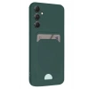Newface Samsung Galaxy S24 FE Kılıf Kelvin Kartvizitli Silikon - Koyu Yeşil