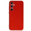 Newface Samsung Galaxy S24 FE Kılıf Nano içi Kadife Silikon - Kırmızı