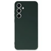 Newface Samsung Galaxy S24 FE Kılıf Nano içi Kadife Silikon - Koyu Yeşil