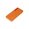 Newface Samsung Galaxy S24 Kılıf Nano içi Kadife Silikon - Turuncu