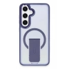 Newface Samsung Galaxy S24 Tork Magsafe Standlı Kapak - Lacivert