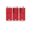 Newface Samsung Galaxy S24 Ultra Kılıf Zuma Kartvizitli Yüzüklü Silikon - Kırmızı