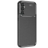 Newface Samsung Galaxy S25 Kılıf Auto Focus Karbon Kapak - Siyah