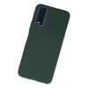 Newface Vivo Y11S Kılıf Nano içi Kadife Silikon - Koyu Yeşil